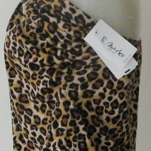 Halter Top Leopard Print Animal R Marks New York - Picture 11 of 11